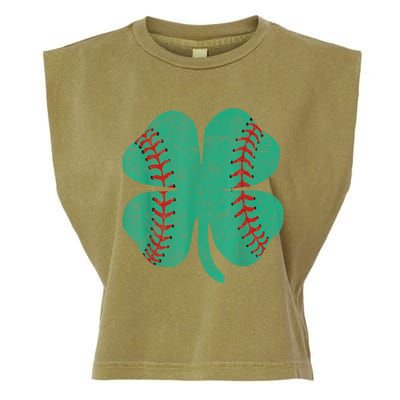 Vintage Baseball Shamrock St Patricks Day Shirt  b.o.y.s Garment-Dyed Women's Muscle Tee