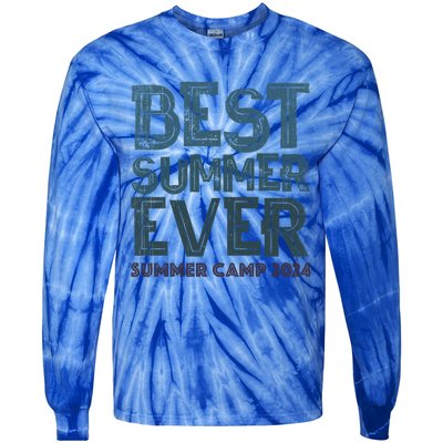 Vintage Best Summer Ever Camp 2024 Staff Cousins Nurse Gift Tie-Dye Long Sleeve Shirt