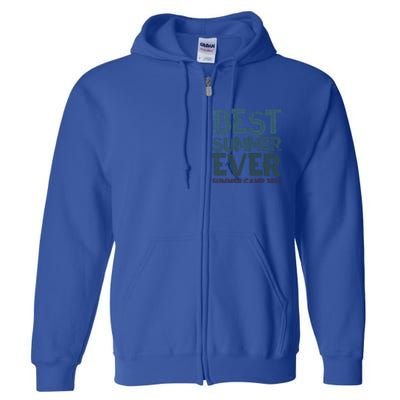 Vintage Best Summer Ever Camp 2024 Staff Cousins Nurse Gift Full Zip Hoodie