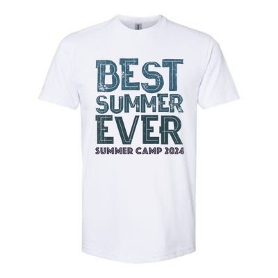 Vintage Best Summer Ever Camp 2024 Staff Cousins Nurse Gift Softstyle CVC T-Shirt