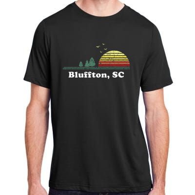 Vintage Bluffton South Carolina Home Souvenir Adult ChromaSoft Performance T-Shirt