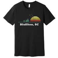 Vintage Bluffton South Carolina Home Souvenir Premium T-Shirt