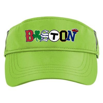 Vintage Boston Sports Fan City Pride T Adult Drive Performance Visor