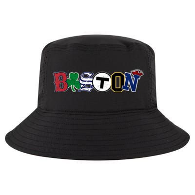 Vintage Boston Sports Fan City Pride T Cool Comfort Performance Bucket Hat