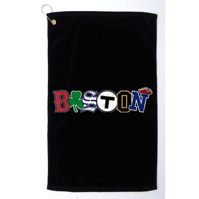 Vintage Boston Sports Fan City Pride T Platinum Collection Golf Towel