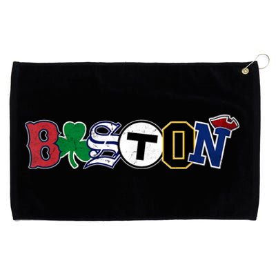 Vintage Boston Sports Fan City Pride T Grommeted Golf Towel