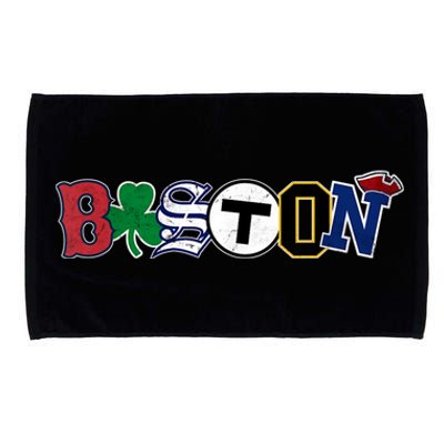 Vintage Boston Sports Fan City Pride T Microfiber Hand Towel