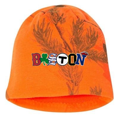 Vintage Boston Sports Fan City Pride T Kati - Camo Knit Beanie