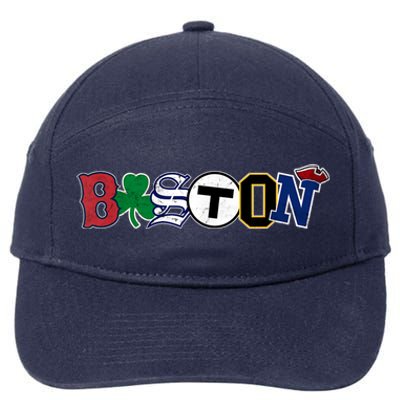 Vintage Boston Sports Fan City Pride T 7-Panel Snapback Hat