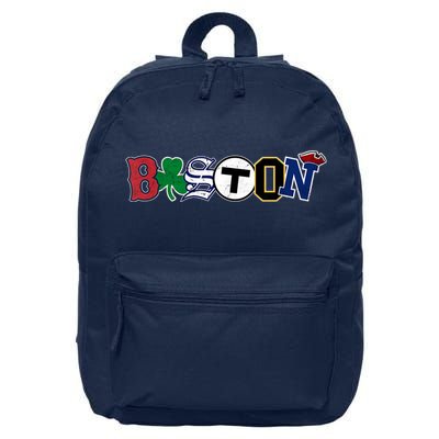 Vintage Boston Sports Fan City Pride T 16 in Basic Backpack