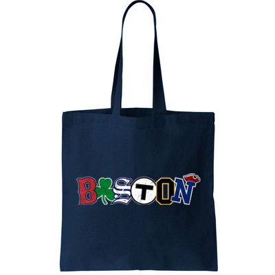 Vintage Boston Sports Fan City Pride T Tote Bag