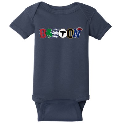 Vintage Boston Sports Fan City Pride T Baby Bodysuit