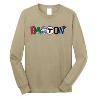 Vintage Boston Sports Fan City Pride T Long Sleeve Shirt