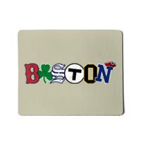 Vintage Boston Sports Fan City Pride T Mousepad