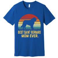 Vintage Best Saint Bernard Mom Ever Funny Gift Premium T-Shirt