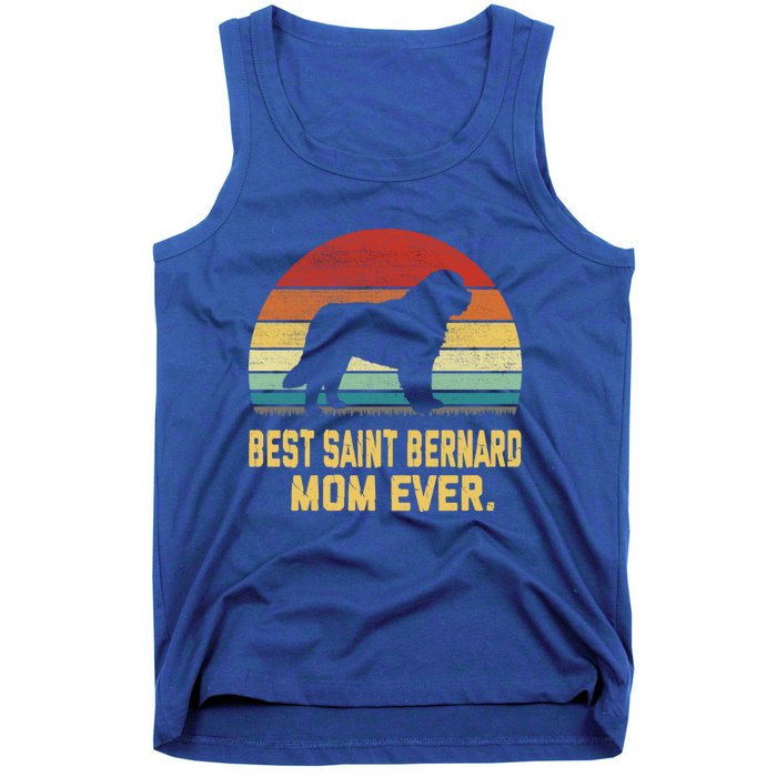 Vintage Best Saint Bernard Mom Ever Funny Gift Tank Top