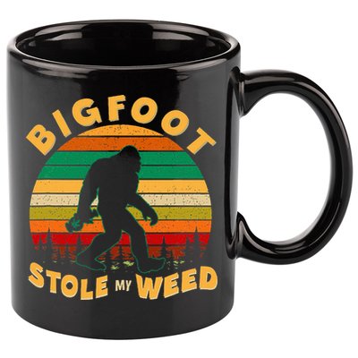 Vintage Bigfoot Stole My Weed 420 Marijuana 11oz C Handle Ceramic Mug