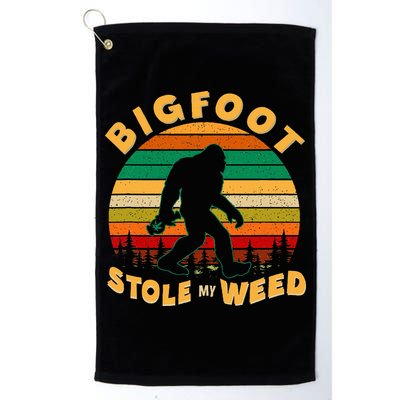 Vintage Bigfoot Stole My Weed 420 Marijuana Golf Towel