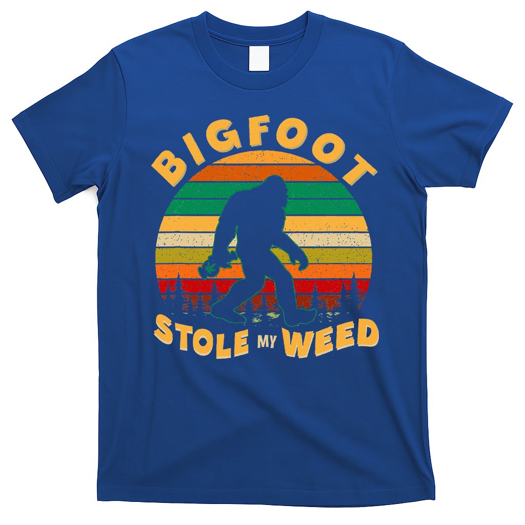 Vintage Bigfoot Stole My Weed 420 Marijuana T-Shirt