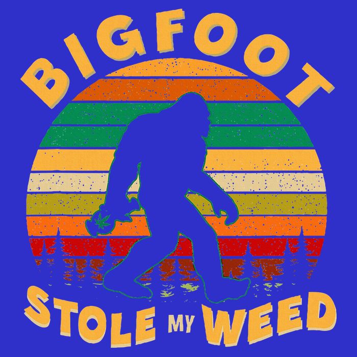 Vintage Bigfoot Stole My Weed 420 Marijuana Button