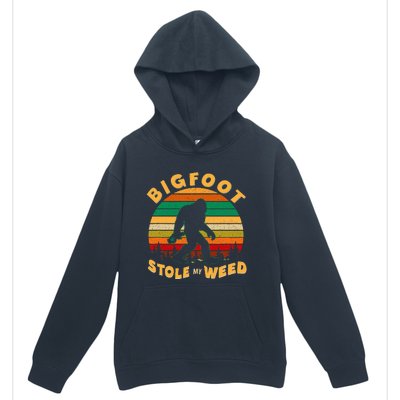 Vintage Bigfoot Stole My Weed 420 Marijuana Urban Pullover Hoodie