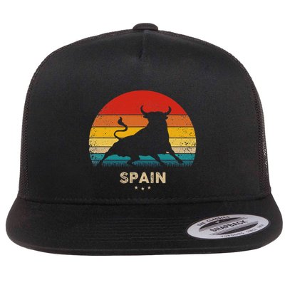 Vintage Bull Silhouette Spain Flatbill Hat