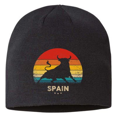 Vintage Bull Silhouette Spain Sustainable Beanie