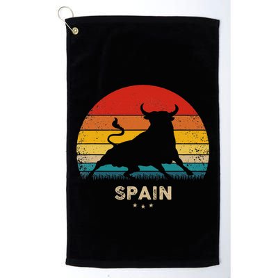 Vintage Bull Silhouette Spain Golf Towel
