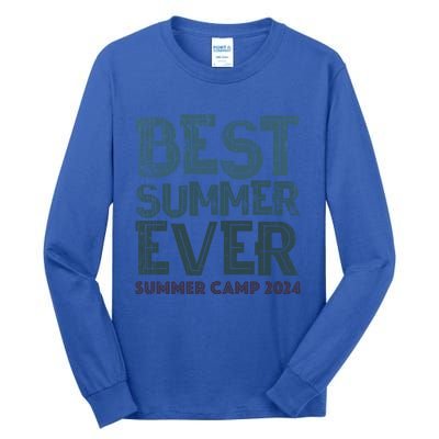 Vintage Best Summer Ever Camp 2024 Staff Cousins Nurse Meaningful Gift Tall Long Sleeve T-Shirt