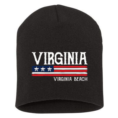 Virginia Beach Souvenir Gift Short Acrylic Beanie