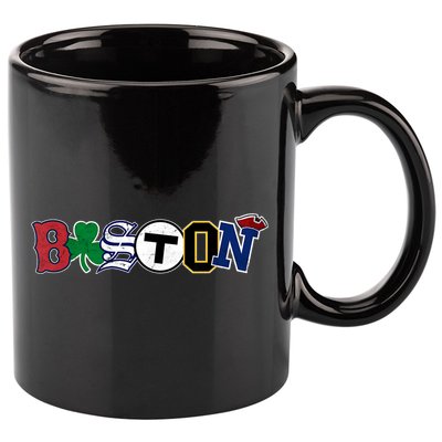 Vintage Boston Sports Fan City Pride T 11oz C Handle Ceramic Mug