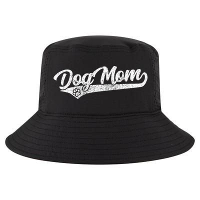 Vintage Baseball Style Retro Distressed Dog Mom Cool Comfort Performance Bucket Hat