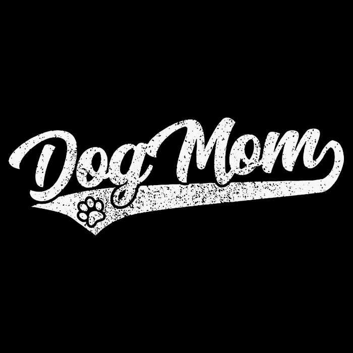 Vintage Baseball Style Retro Distressed Dog Mom Backpack