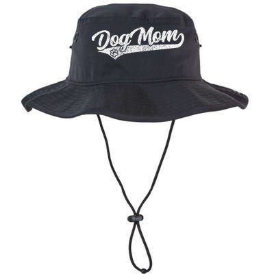 Vintage Baseball Style Retro Distressed Dog Mom Bucket Hat
