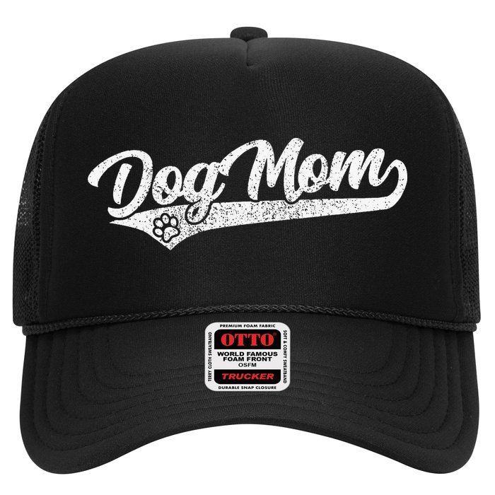 Vintage Baseball Style Retro Distressed Dog Mom Hat
