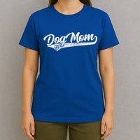 Vintage Baseball Style Retro Distressed Dog Mom T-Shirt