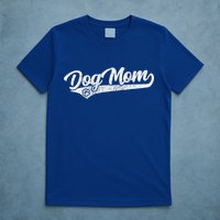 Vintage Baseball Style Retro Distressed Dog Mom T-Shirt