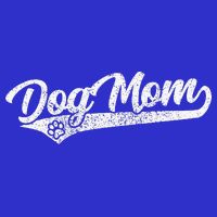 Vintage Baseball Style Retro Distressed Dog Mom T-Shirt