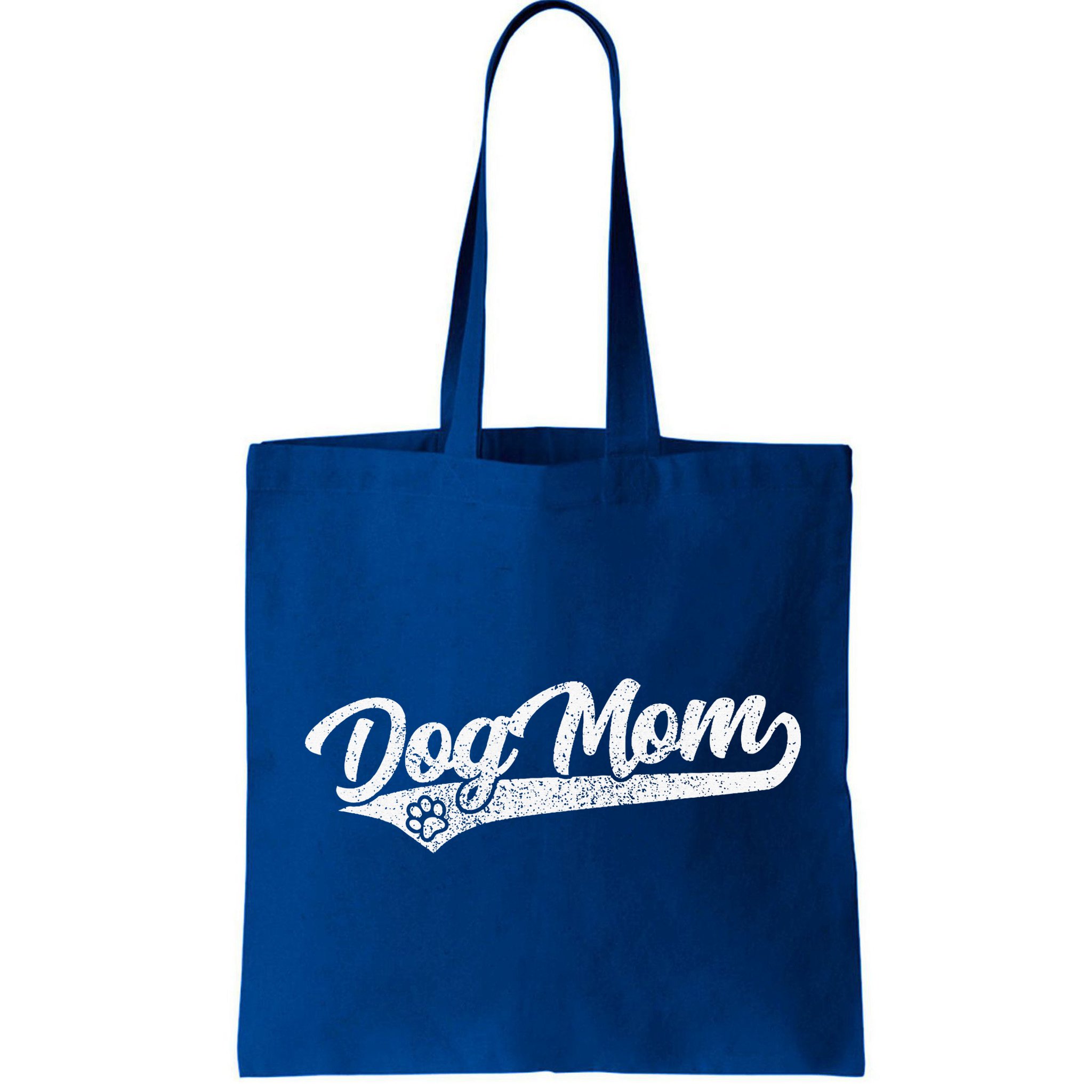 Vintage Baseball Style Retro Distressed Dog Mom Bag