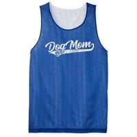 Vintage Baseball Style Retro Distressed Dog Mom Mesh Reversible Basketball Jersey Tank