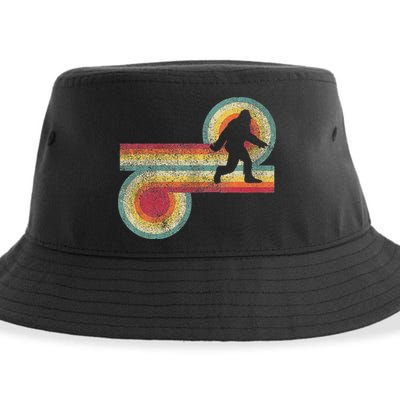 Vintage Bigfoot Sasquatch 70S 80S Style Retro Women Sustainable Bucket Hat