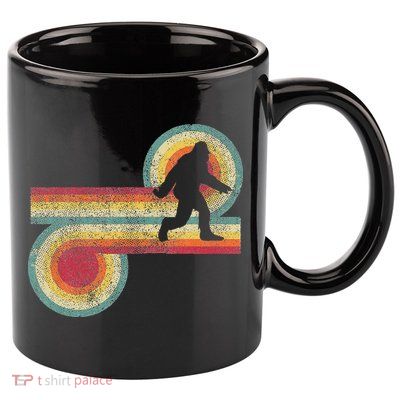 Vintage Bigfoot Sasquatch 70S 80S Style Retro Women 11oz C Handle Ceramic Mug