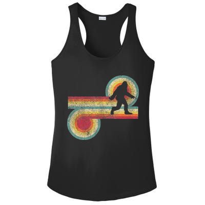 Vintage Bigfoot Sasquatch 70S 80S Style Retro Women Ladies PosiCharge Competitor Racerback Tank