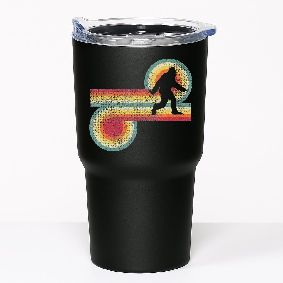 Vintage Bigfoot Sasquatch 70S 80S Style Retro Women Tumbler