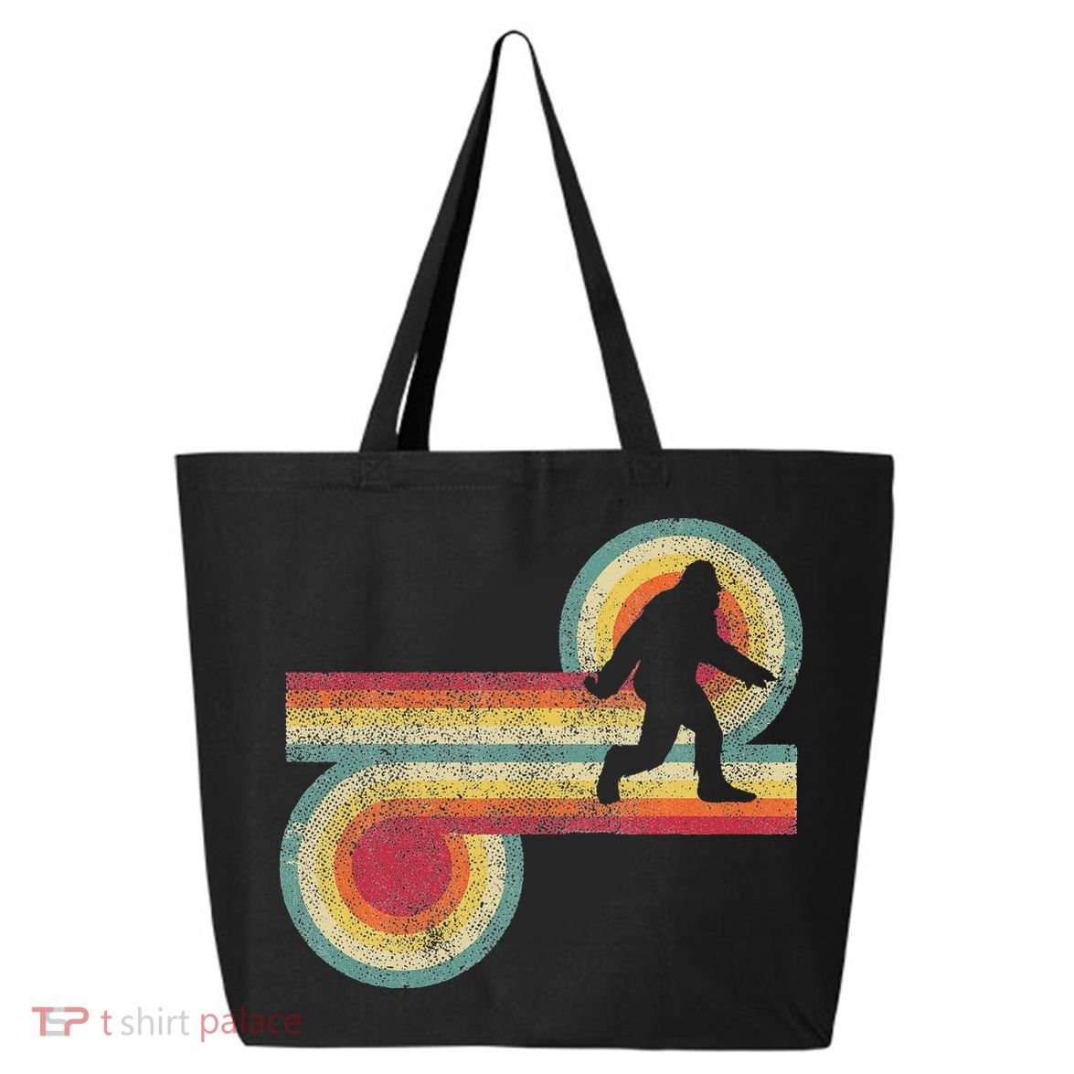Vintage Bigfoot Sasquatch 70S 80S Style Retro Women 25L Jumbo Tote