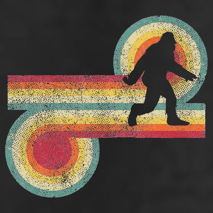 Vintage Bigfoot Sasquatch 70S 80S Style Retro Women Golf Towel