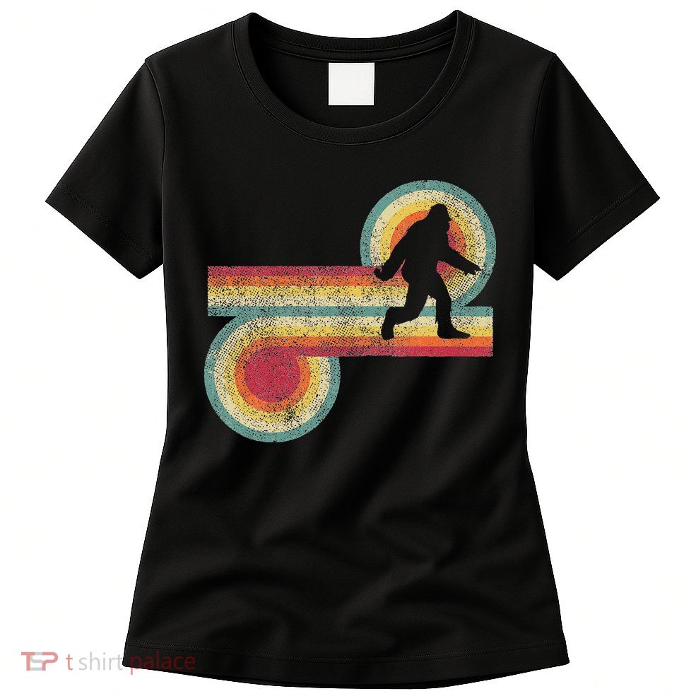 Vintage Bigfoot Sasquatch 70S 80S Style Retro Women Womens T-Shirt