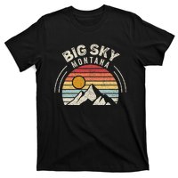 Vintage Big Sky Country Montana Mt Mountains Hiking Souvenir T-Shirt