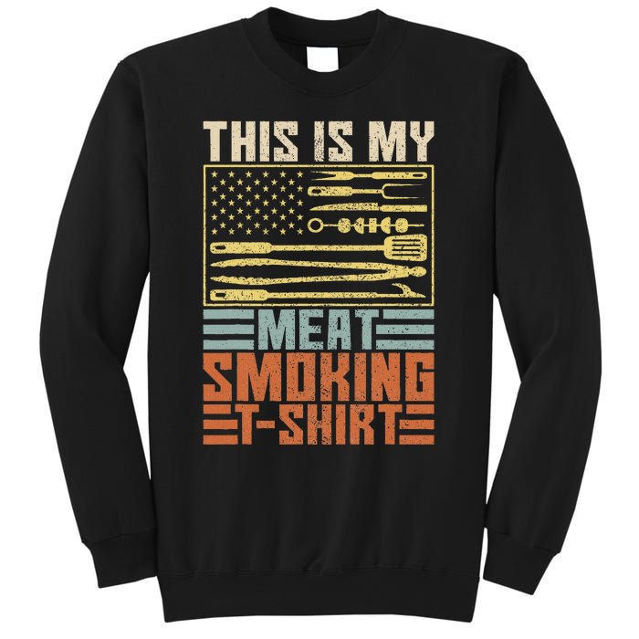 Vintage Bbq Smoker Grill Outfit This Is My Meat Smoking Sweatshirt