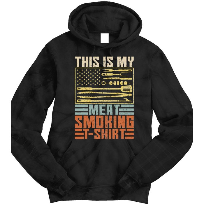 Vintage Bbq Smoker Grill Outfit This Is My Meat Smoking Tie Dye Hoodie